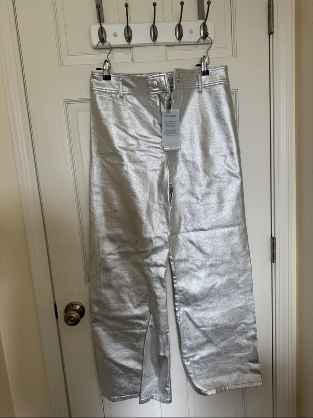 ANTONIO MELANI Silver Wide Leg Jeans